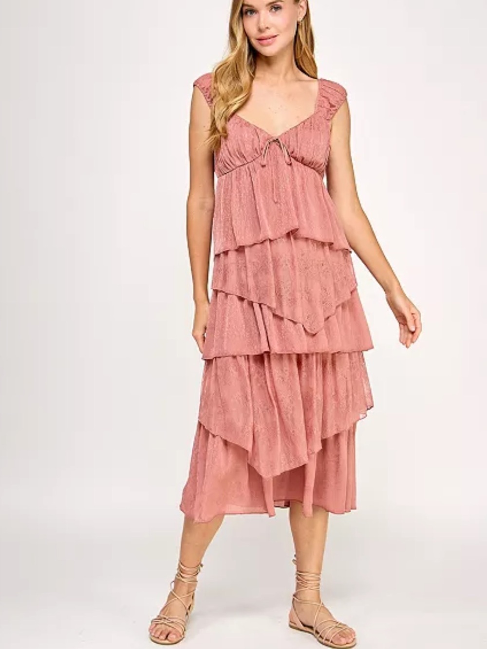 SENI & CADE
Juniors' Sweetheart Lace Midi Dress Medium